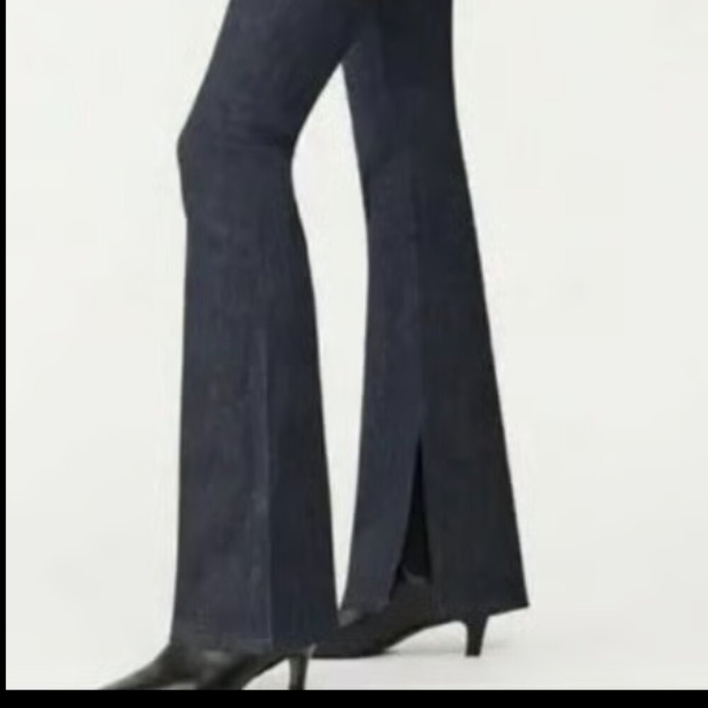 ANTHROPOLOGIE DL1961 BRIDGET SPLIT HEM BOOT HIGH RISE INDIGO JEANS NEW 26 w - Picture 2 of 9